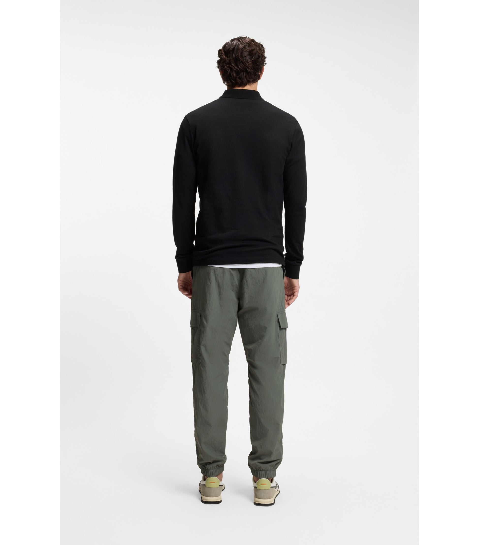 Slim-fit polo shirt in stretch-cotton piqué