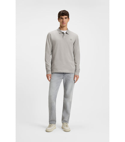 Slim-fit polo shirt in stretch-cotton piqué