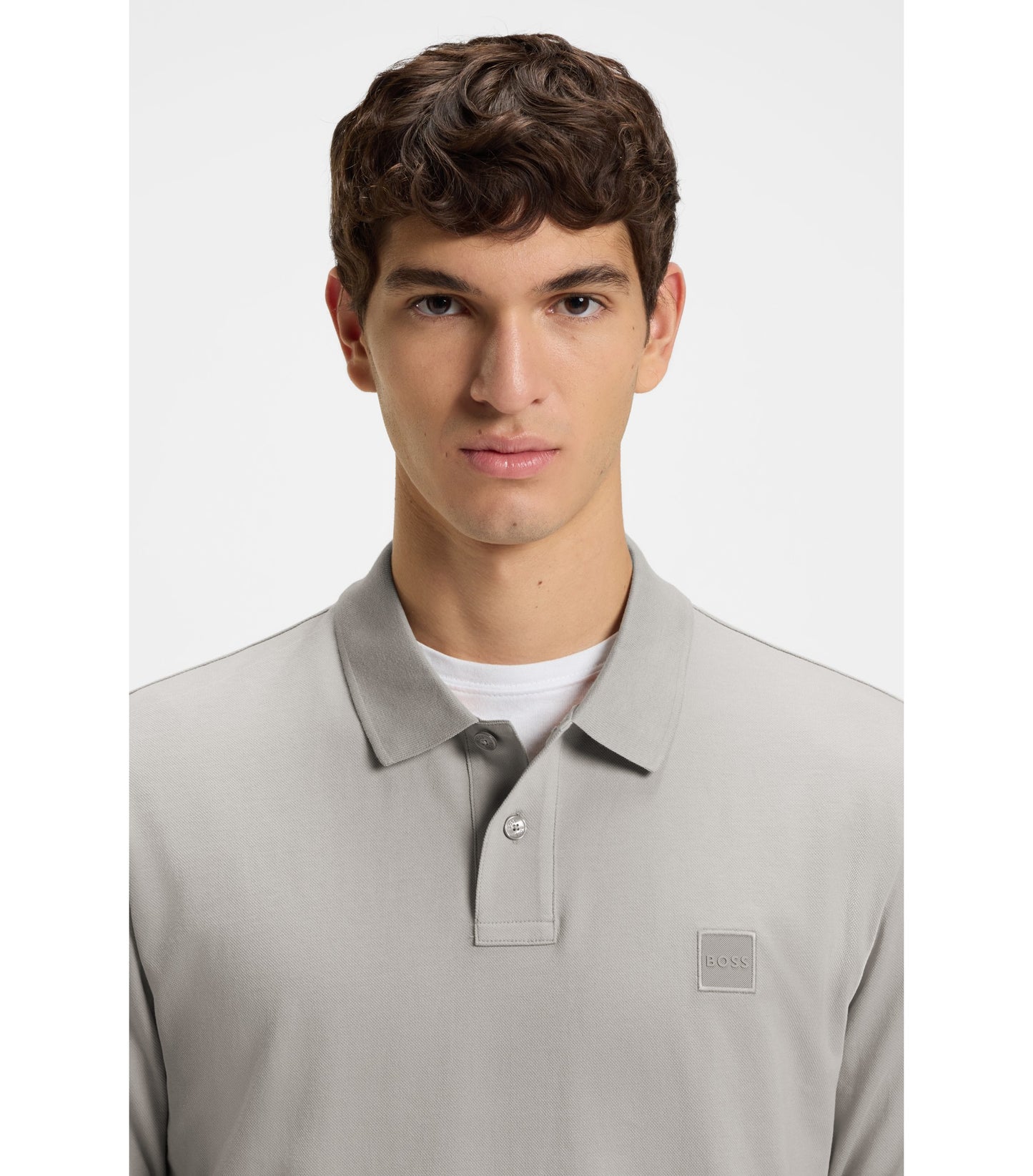 Slim-fit polo shirt in stretch-cotton piqué