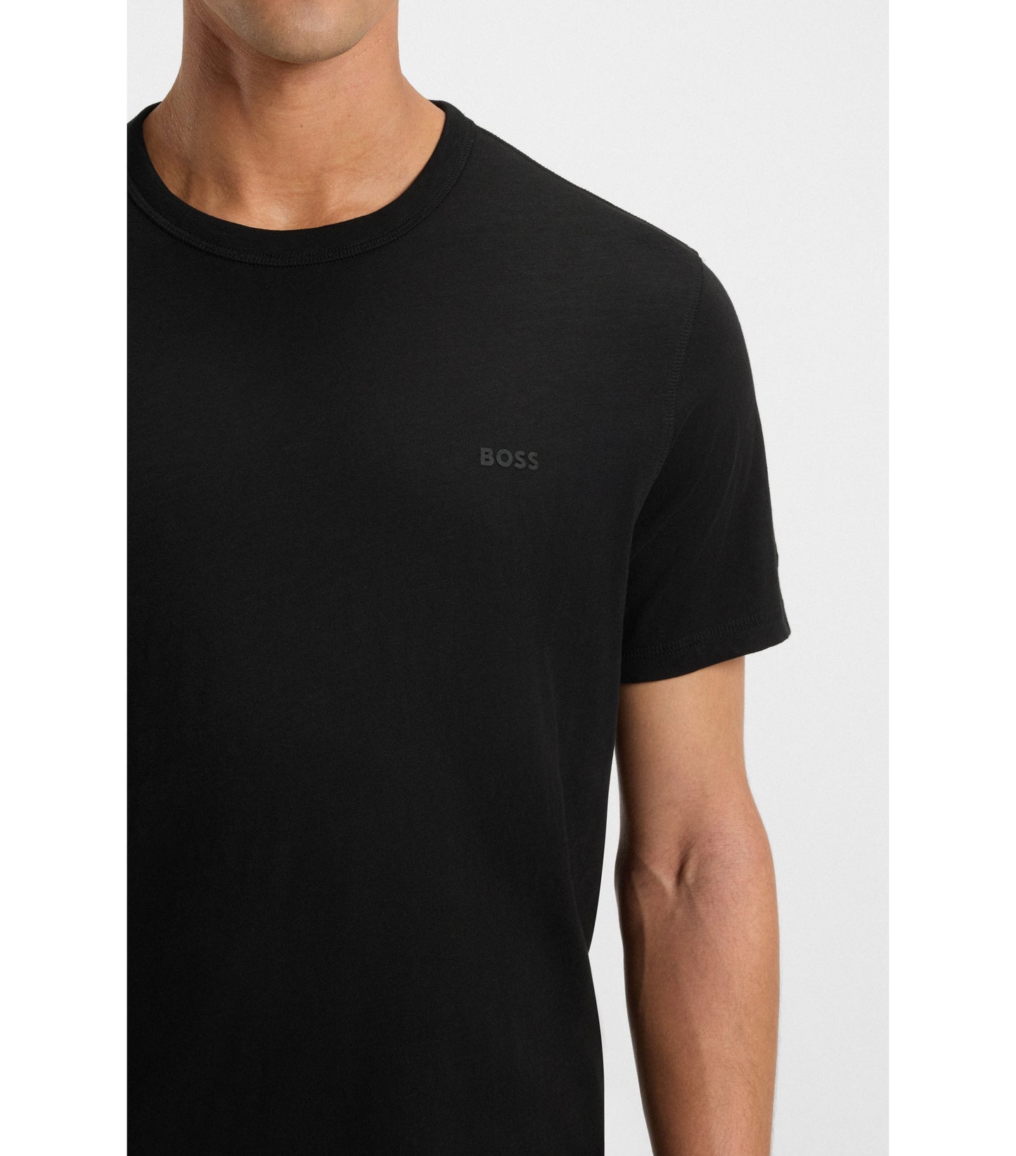 Cotton-jersey T-shirt with logo detail