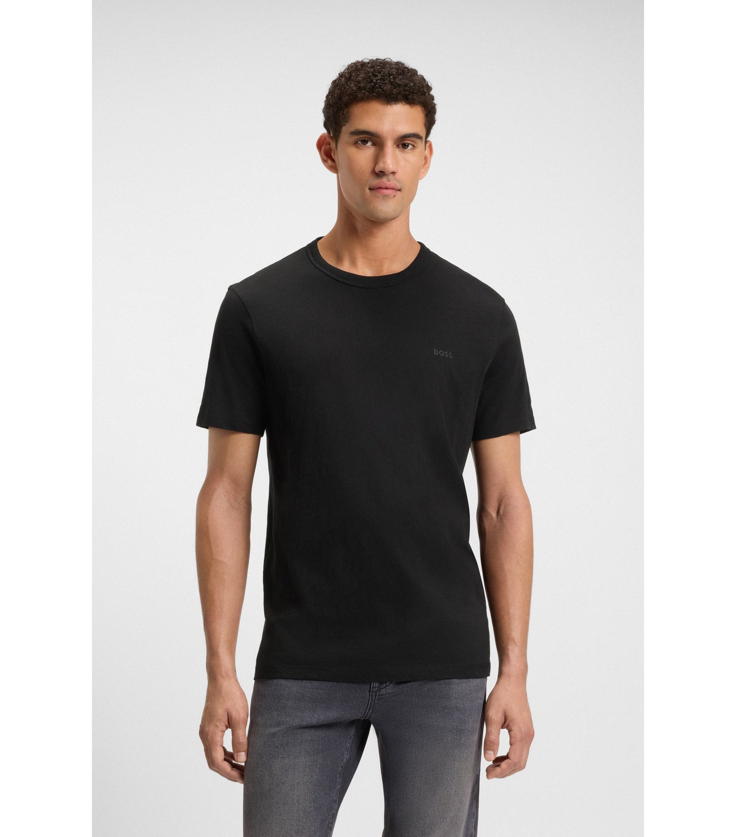 Cotton-jersey T-shirt with logo detail