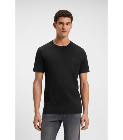 Cotton-jersey T-shirt with logo detail
