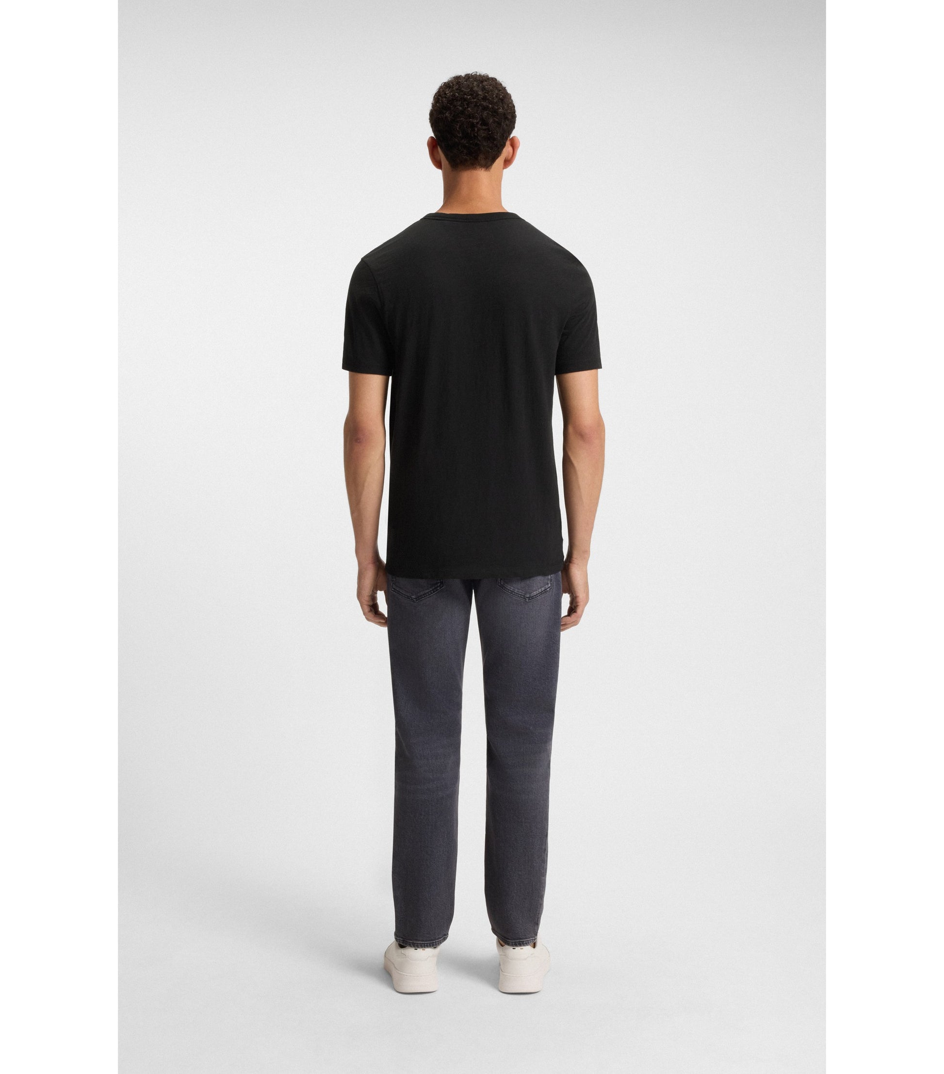 Cotton-jersey T-shirt with logo detail