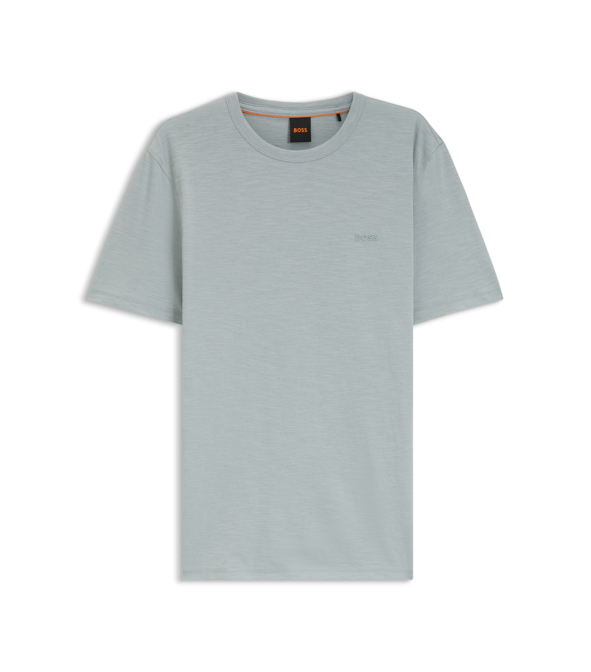 Cotton-jersey T-shirt with logo detail