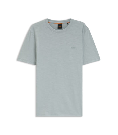 Cotton-jersey T-shirt with logo detail