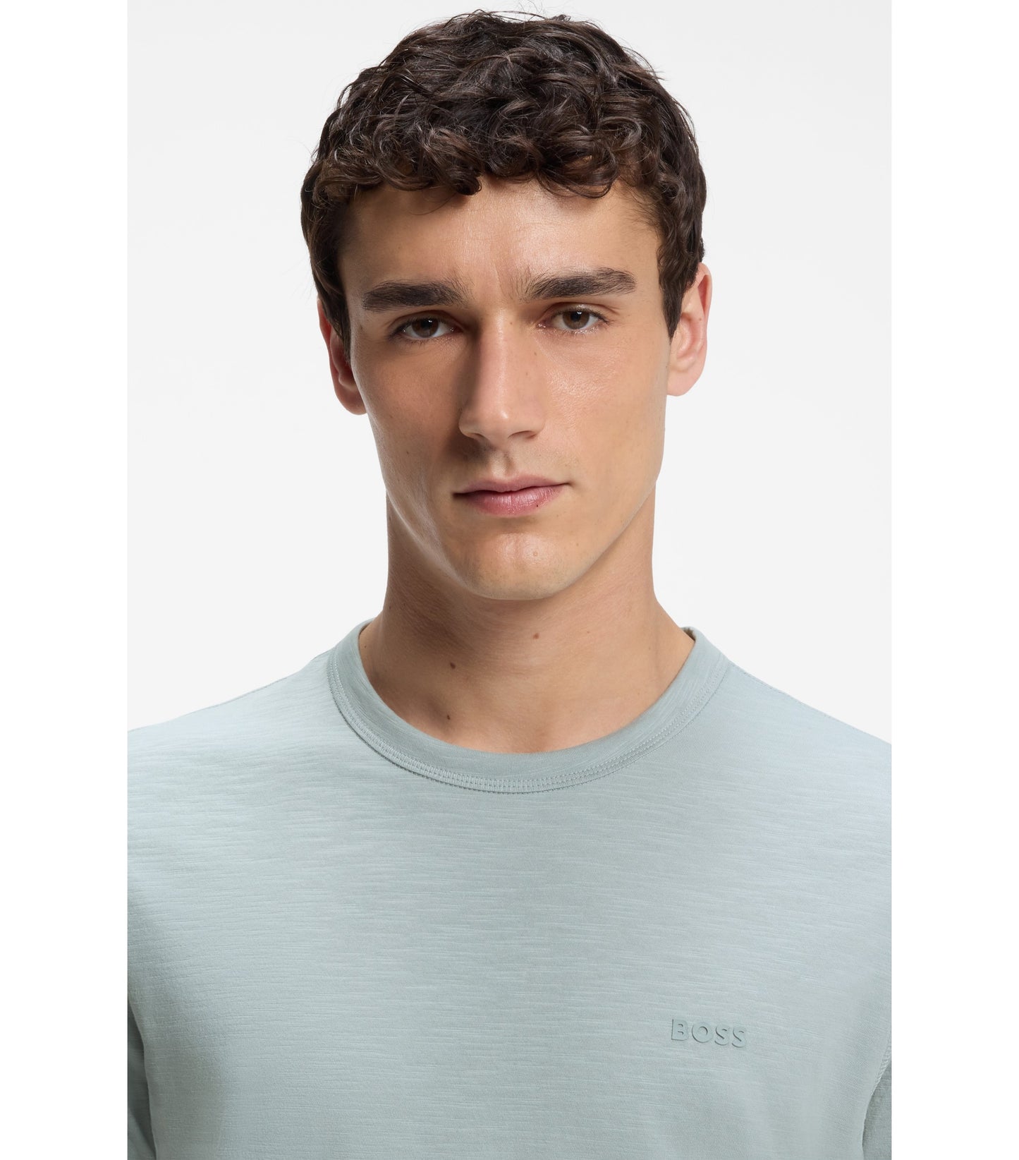 Cotton-jersey T-shirt with logo detail