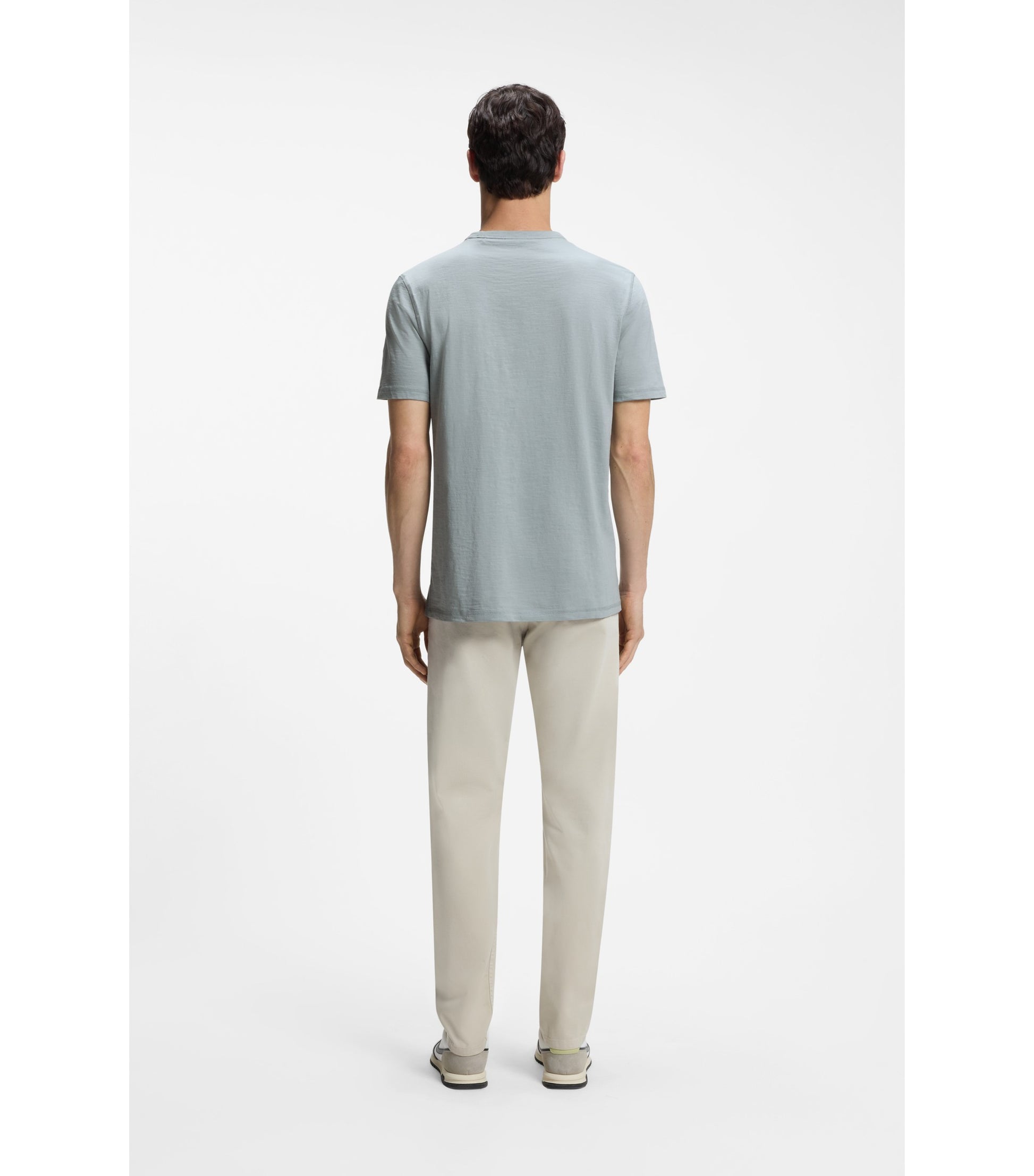 Cotton-jersey T-shirt with logo detail