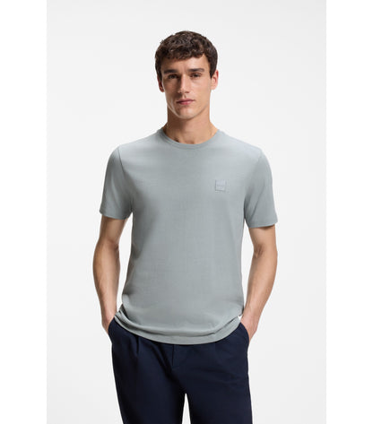 Cotton-jersey T-shirt with logo patch