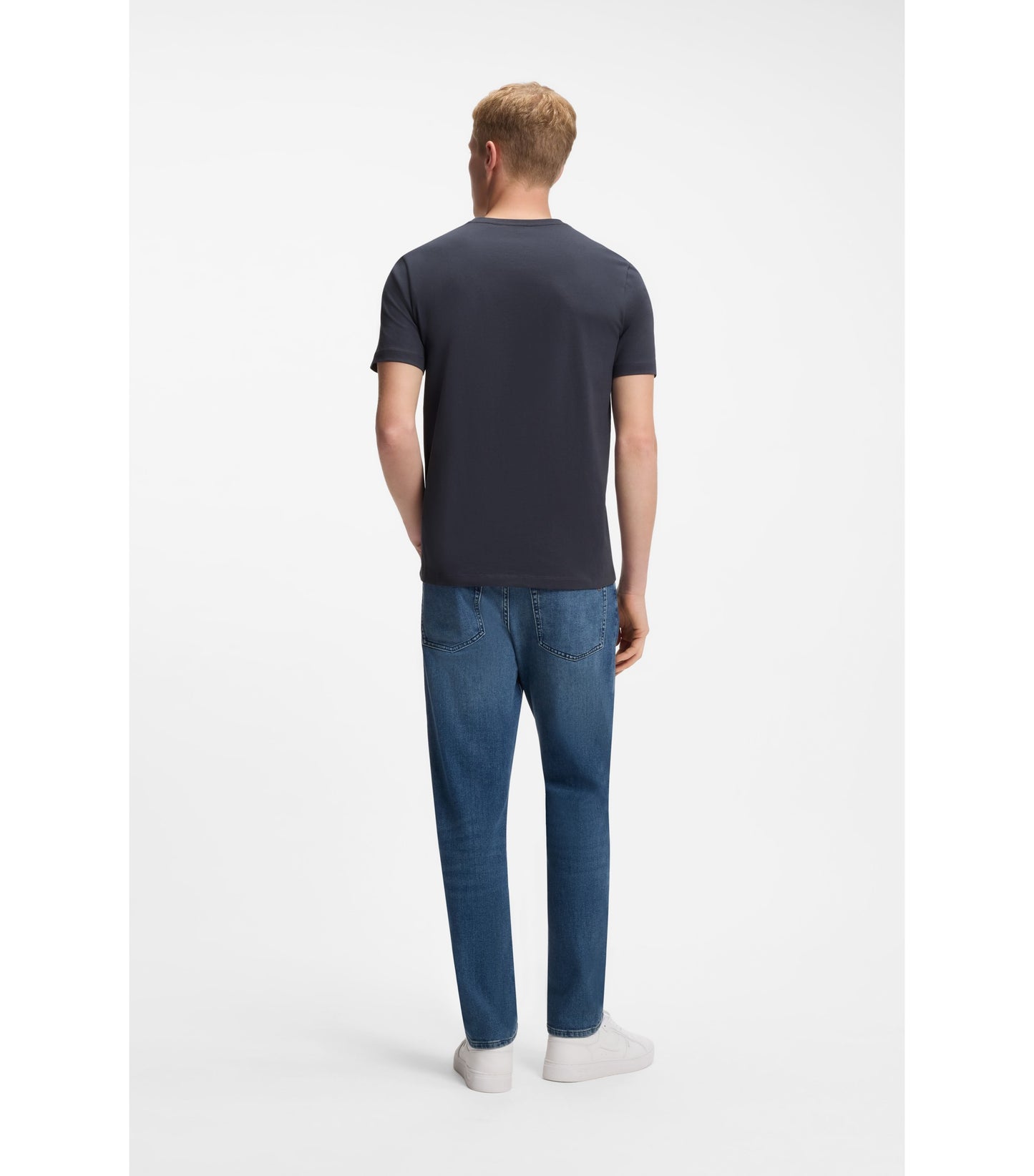 Cotton-jersey T-shirt with logo patch