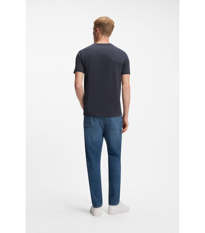 Cotton-jersey T-shirt with logo patch