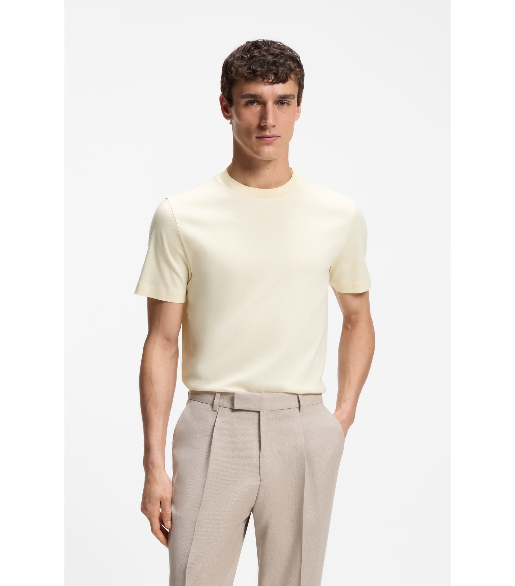 T-shirt in mercerised Supima cotton