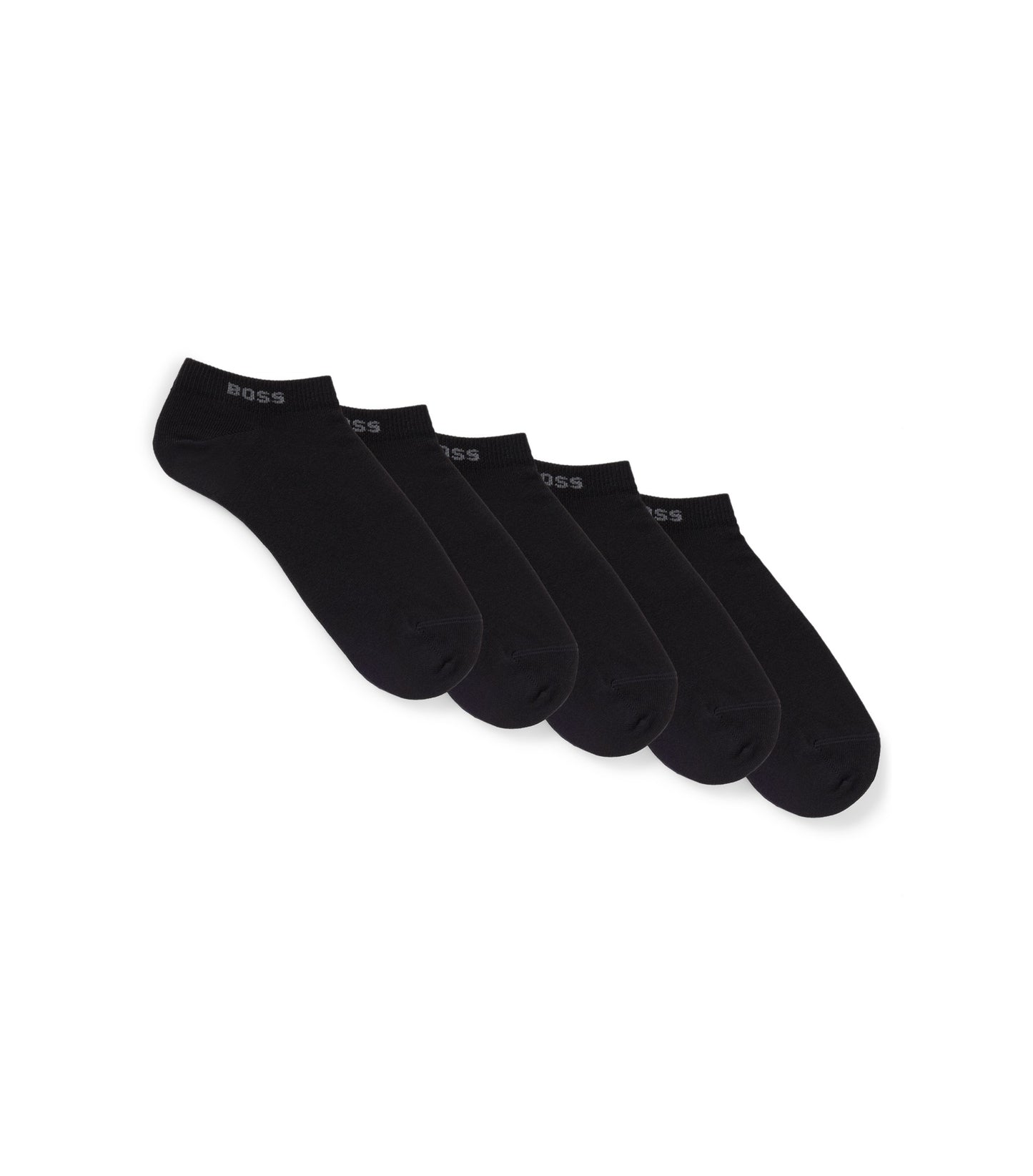 Five-pack of ankle-length socks with logo details
