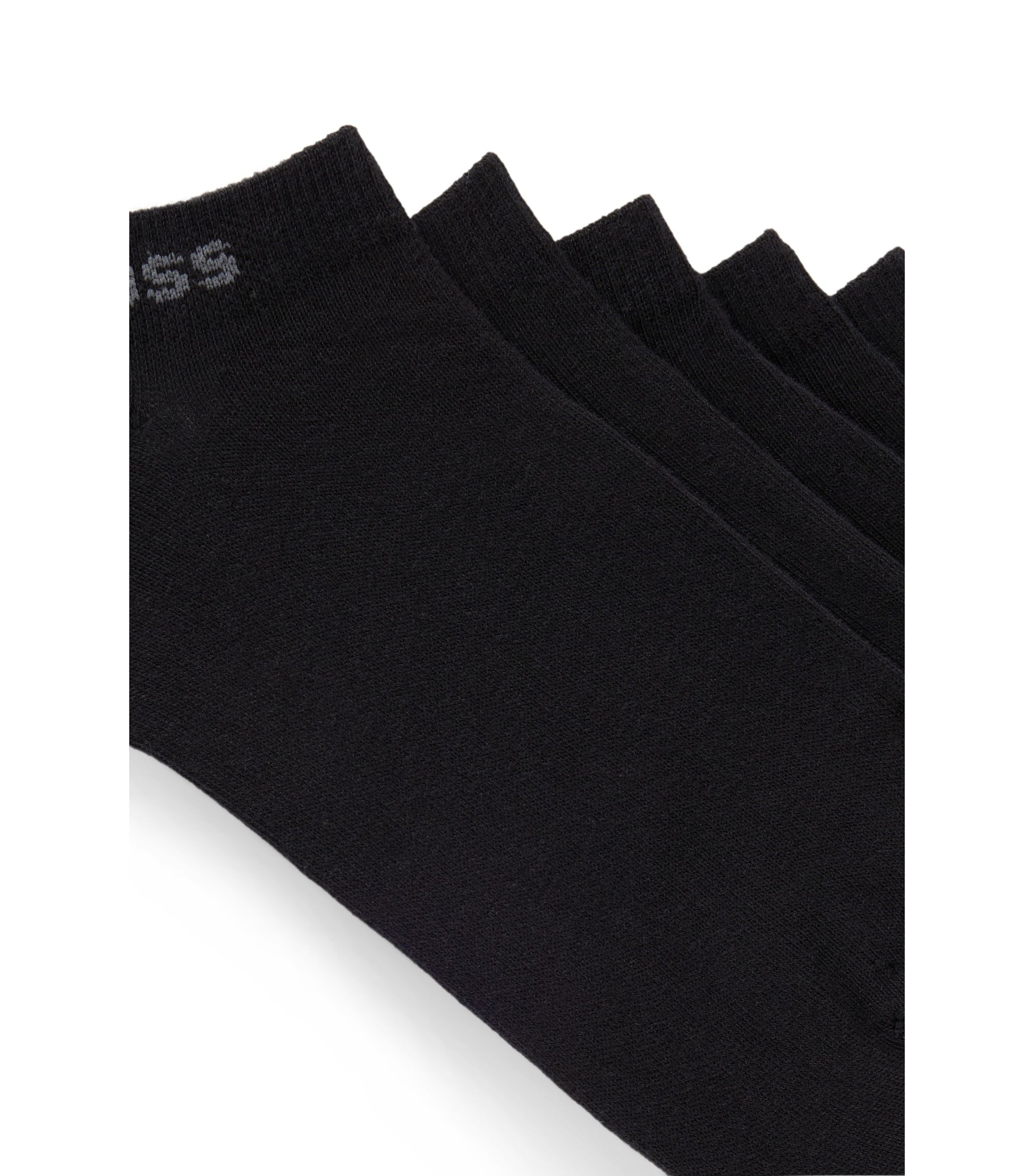 Five-pack of ankle-length socks with logo details