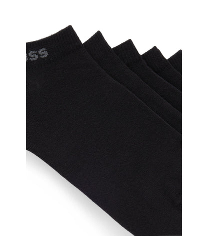 Five-pack of ankle-length socks with logo details