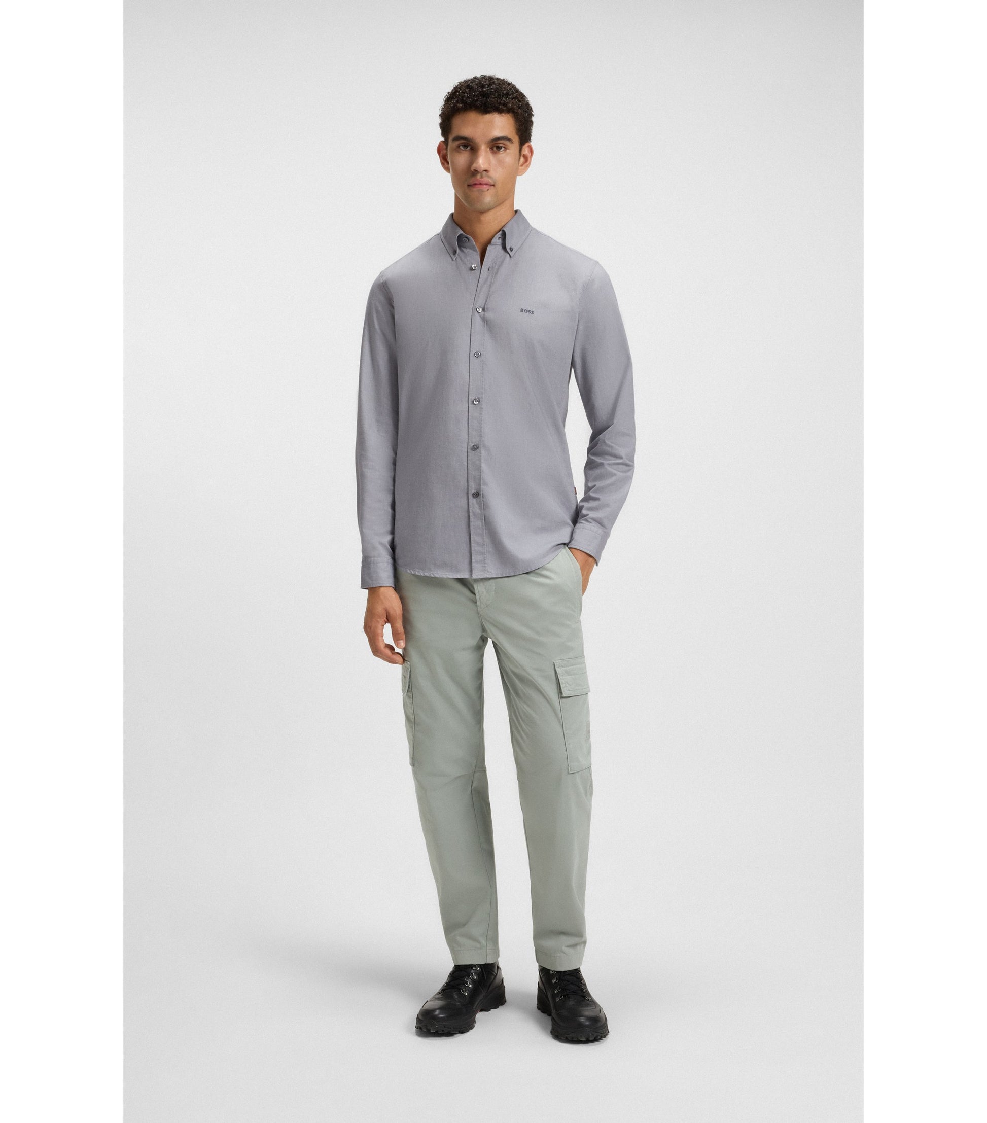 Regular-fit button-down shirt in Oxford cotton
