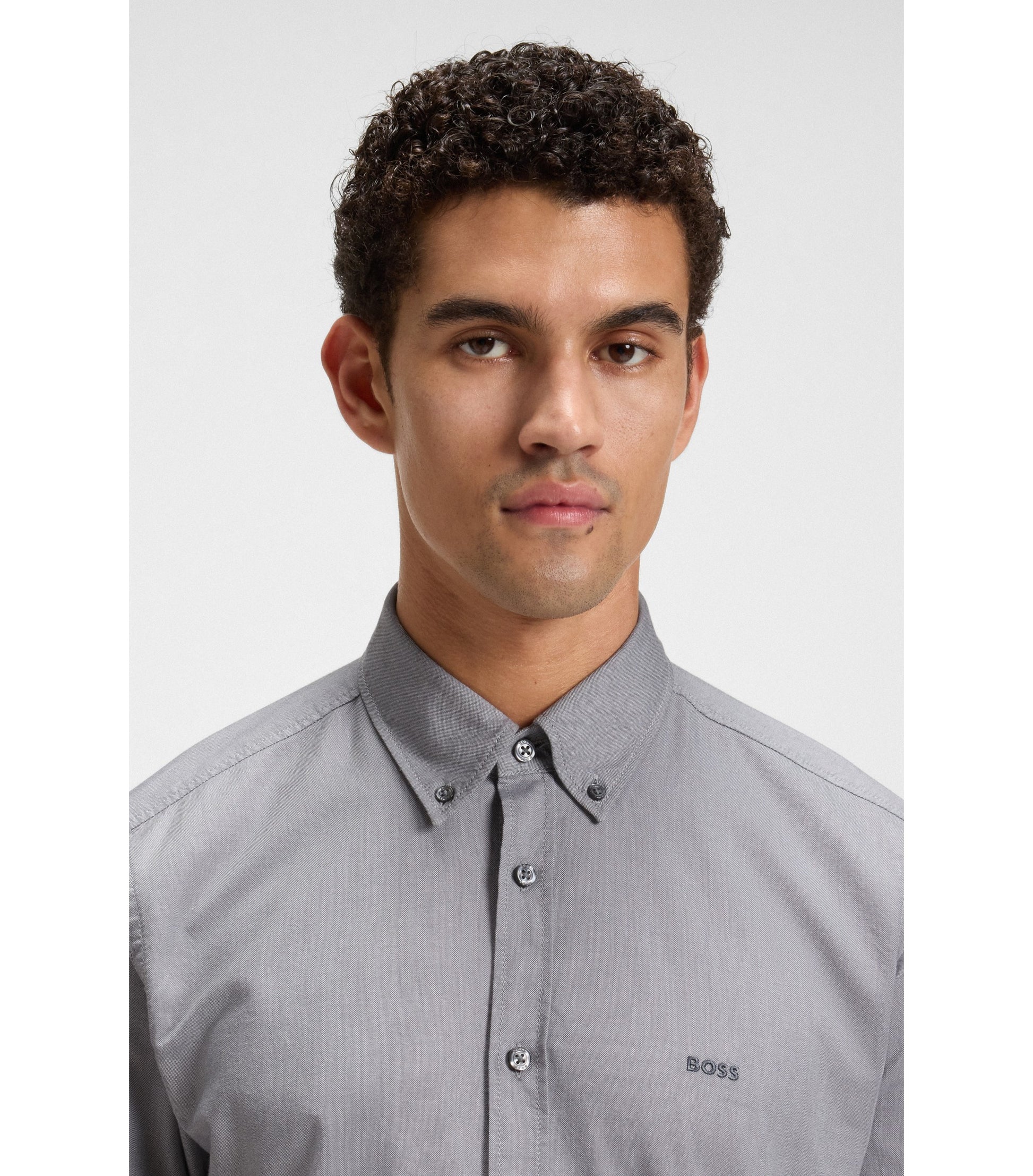 Regular-fit button-down shirt in Oxford cotton