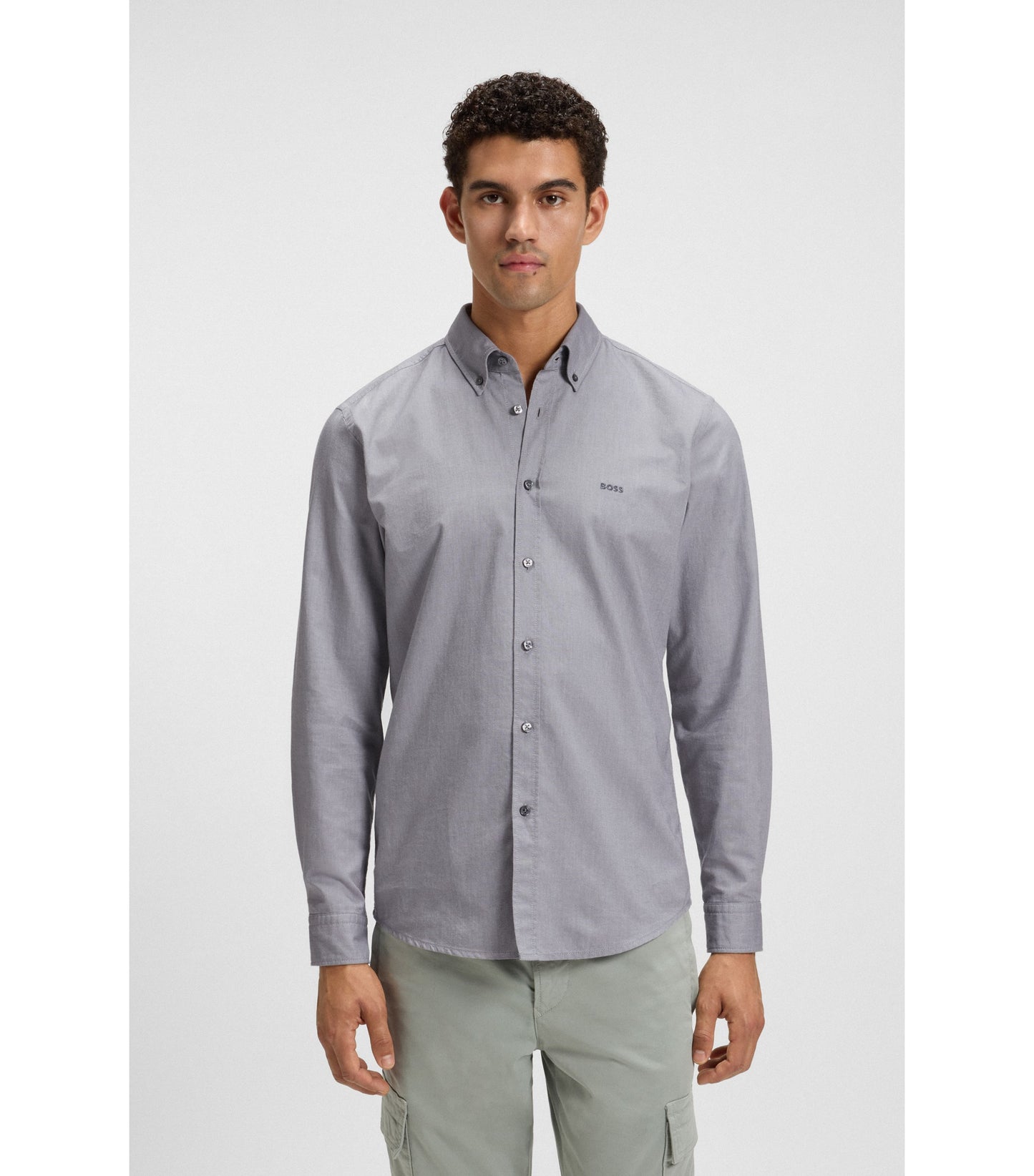 Regular-fit button-down shirt in Oxford cotton