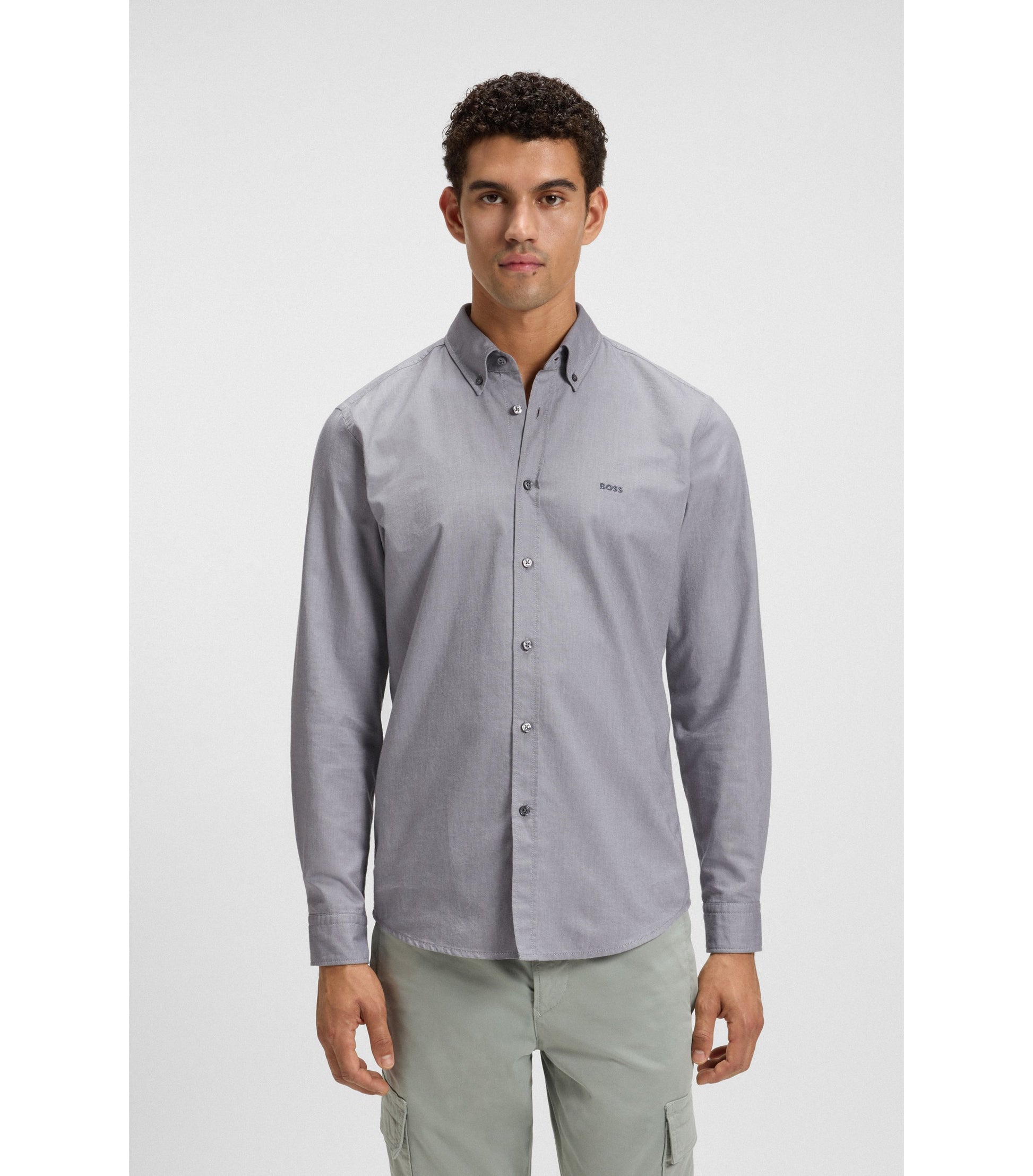 Regular-fit button-down shirt in Oxford cotton