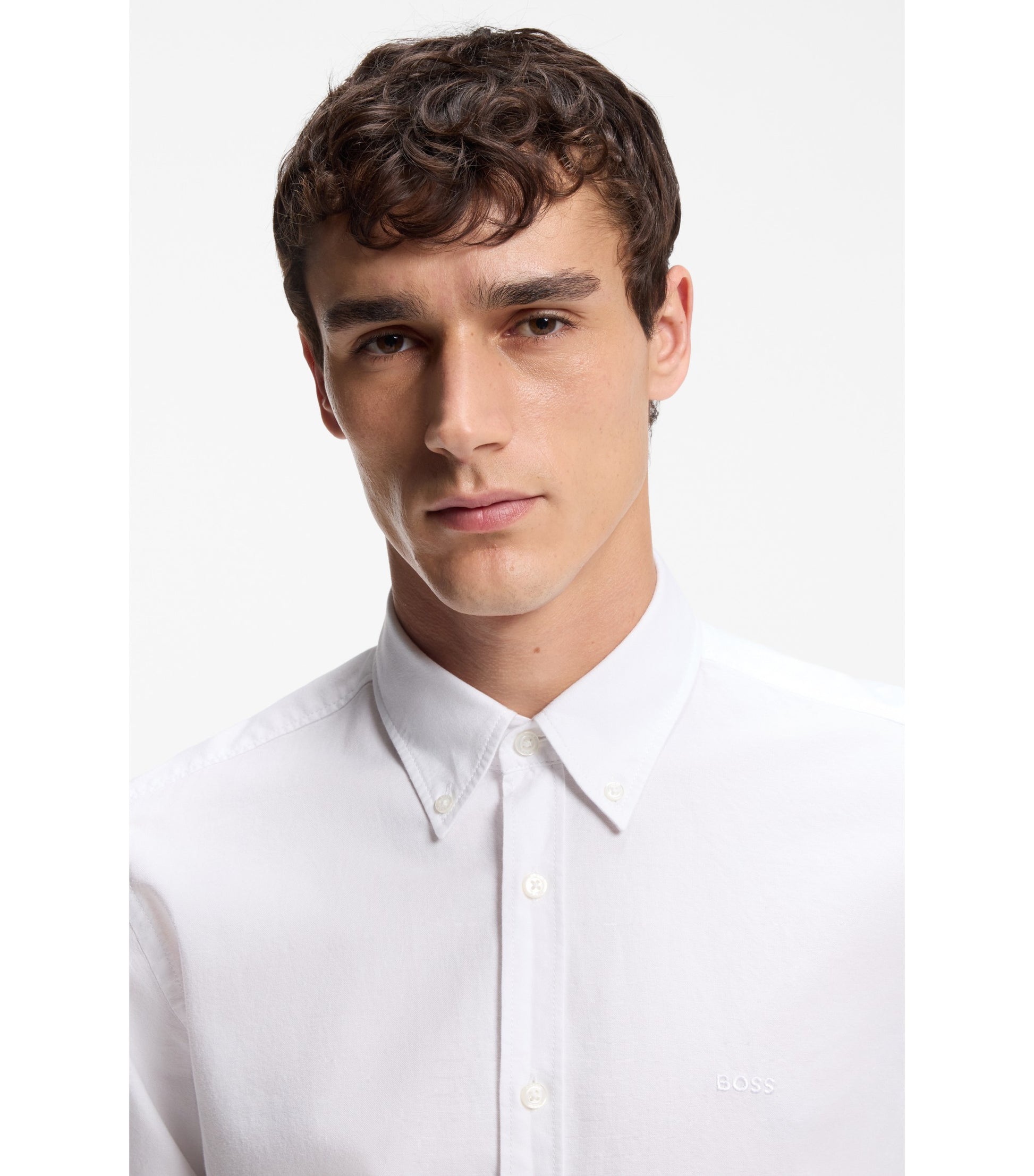 Regular-fit button-down shirt in Oxford cotton