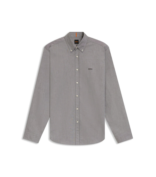 Regular-fit button-down shirt in Oxford cotton