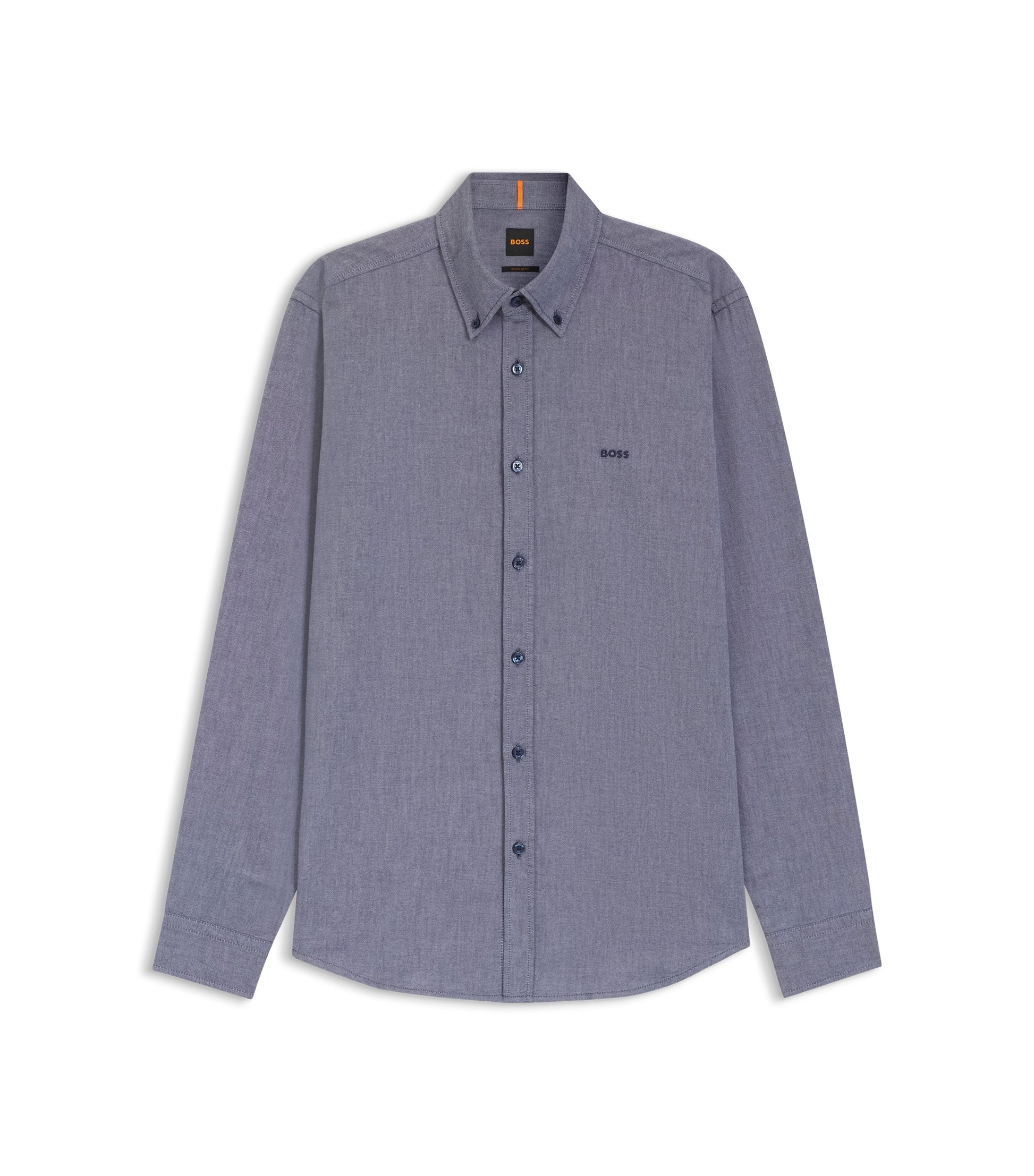 Regular-fit button-down shirt in Oxford cotton