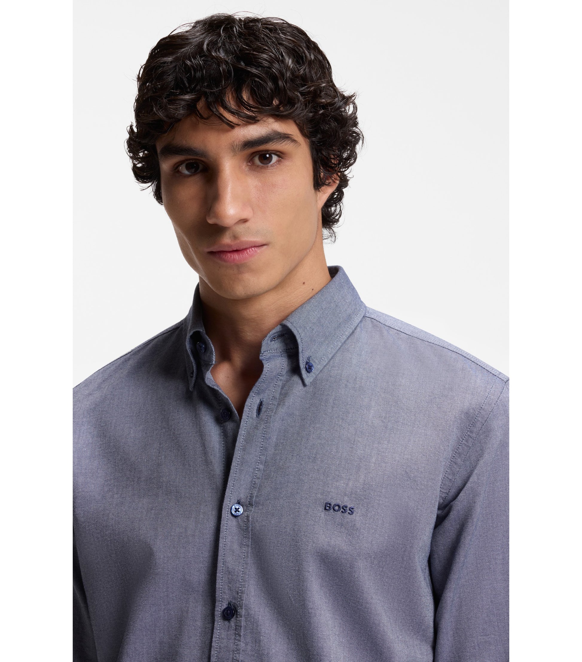 Regular-fit button-down shirt in Oxford cotton