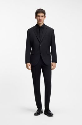 Modern-fit shirt in easy-iron cotton poplin