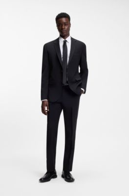Modern-fit shirt in easy-iron cotton poplin