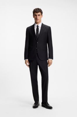 Regular-fit shirt in Italian-made cotton poplin