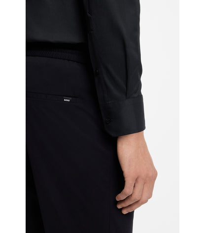 Regular-fit shirt in performance-stretch twill