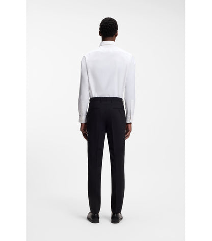 Regular-fit shirt in performance-stretch twill