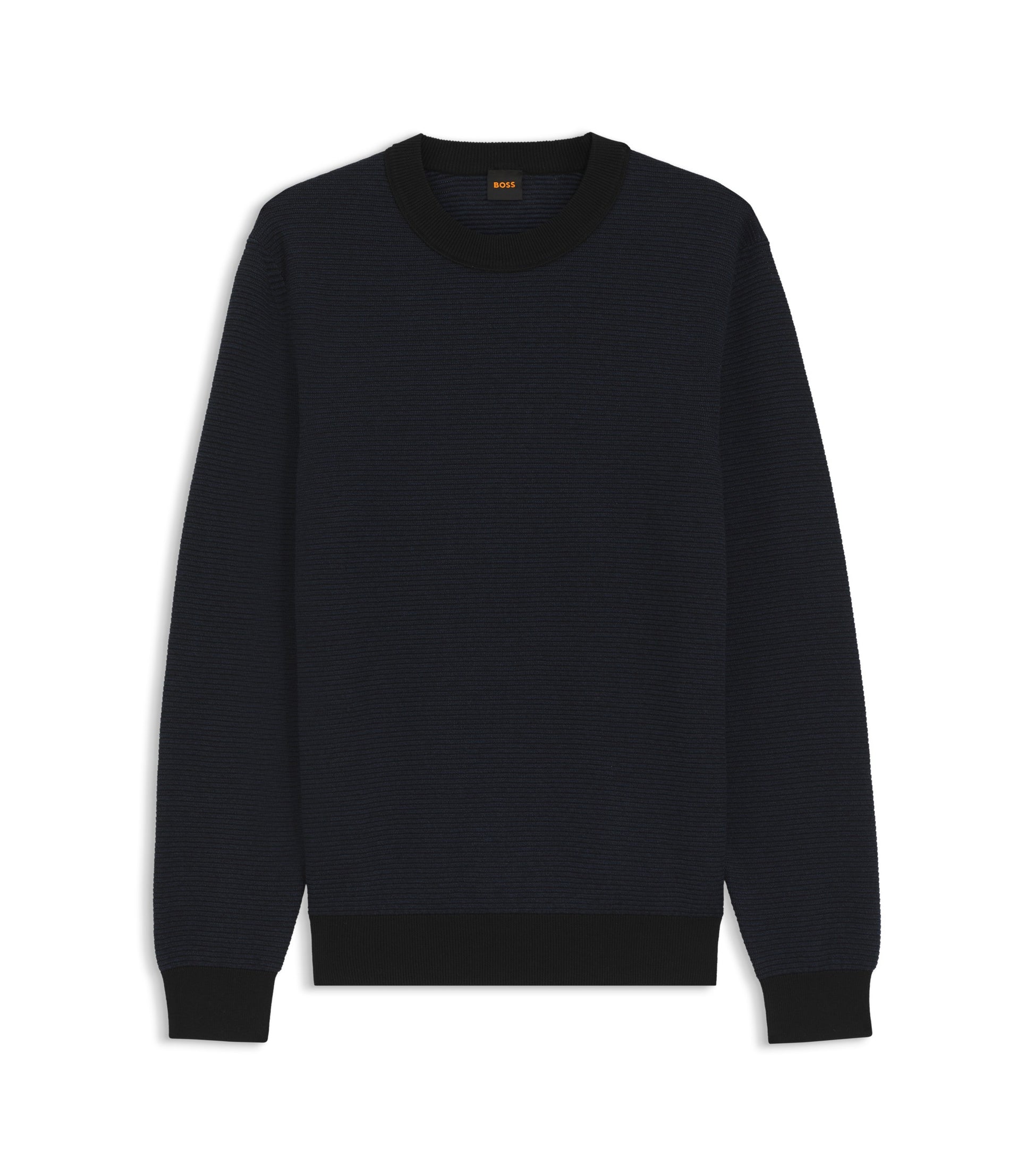 Knitted sweater in a cotton blend