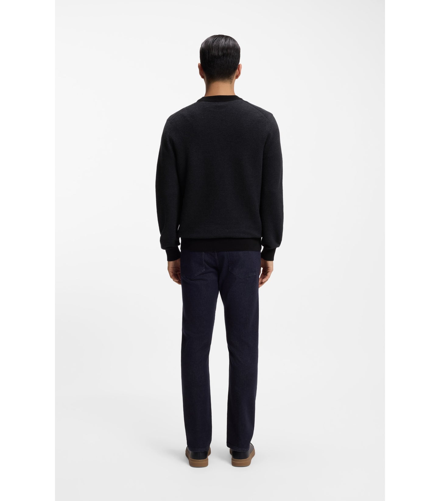 Knitted sweater in a cotton blend