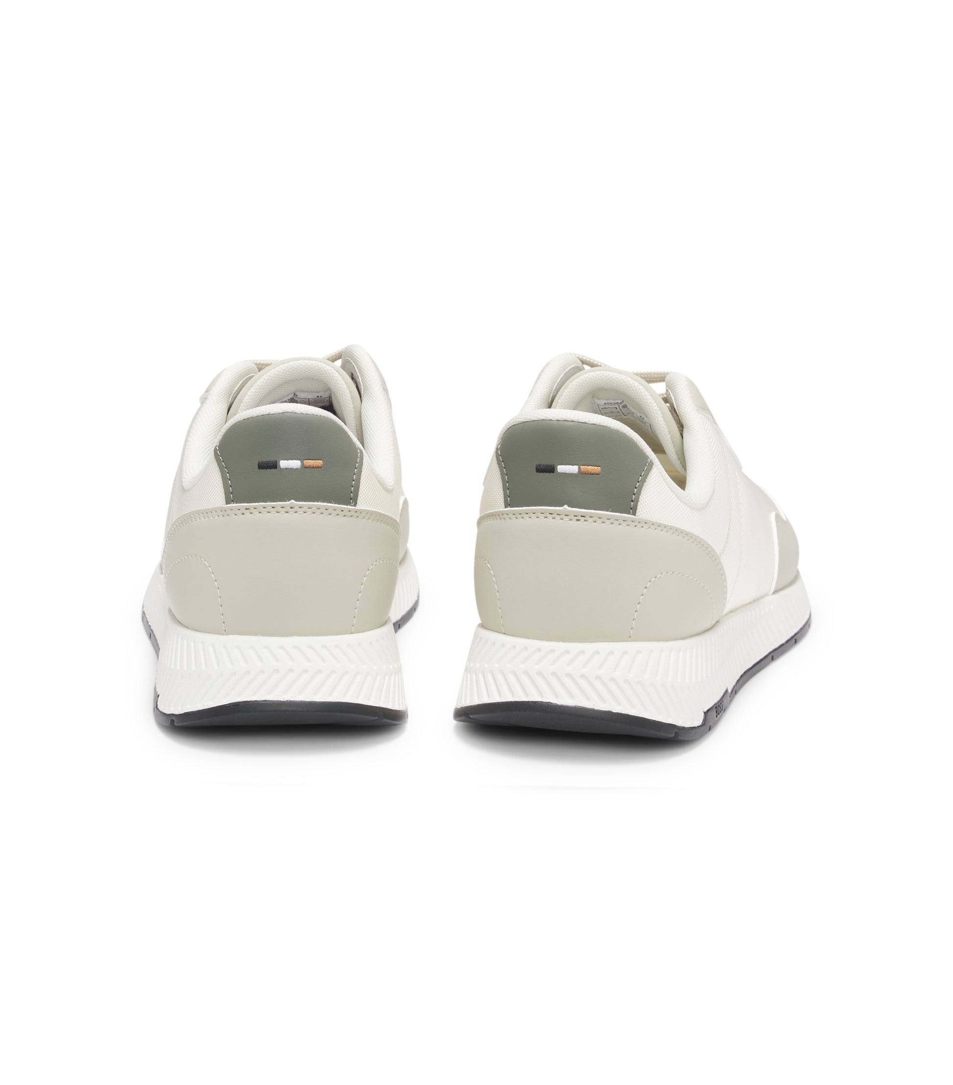 Low-top trainers with textured uppers