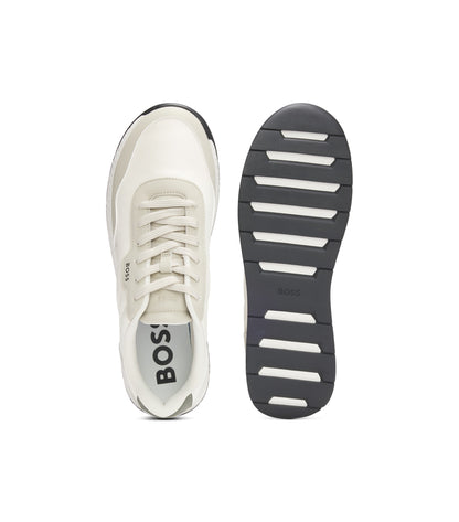 Low-top trainers with textured uppers