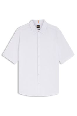 Regular-fit shirt in soft-washed Oxford cotton