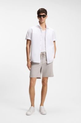 Regular-fit shirt in soft-washed Oxford cotton
