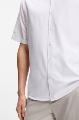 Regular-fit shirt in soft-washed Oxford cotton