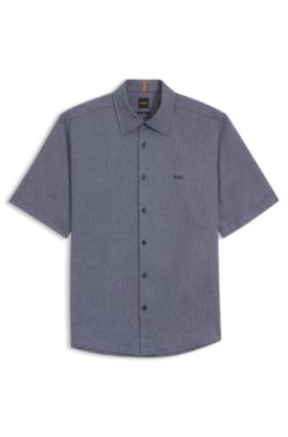 Regular-fit shirt in soft-washed Oxford cotton