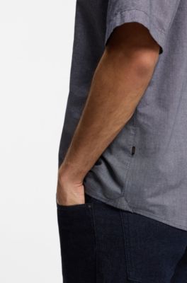 Regular-fit shirt in soft-washed Oxford cotton