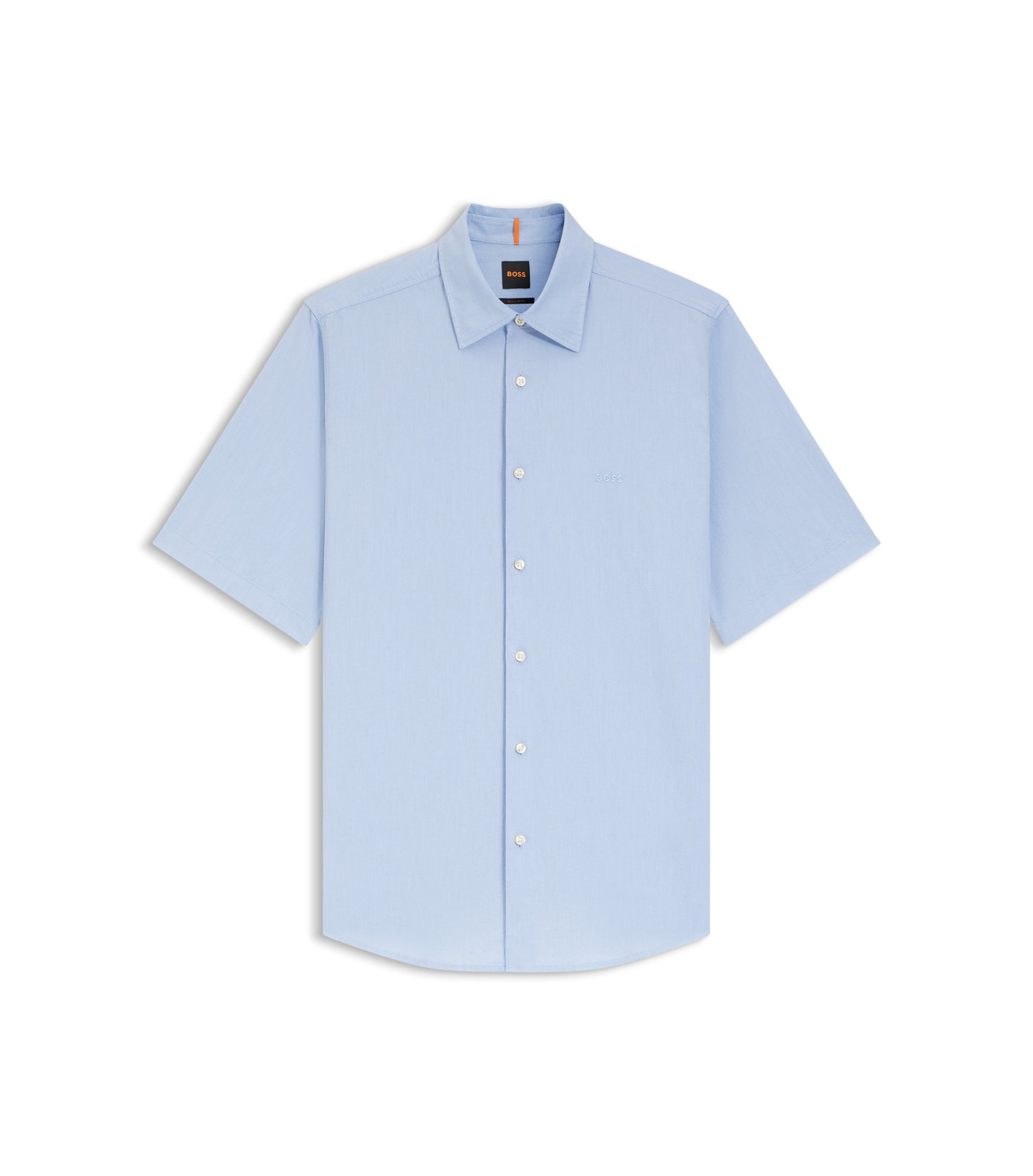 Regular-fit shirt in soft-washed Oxford cotton
