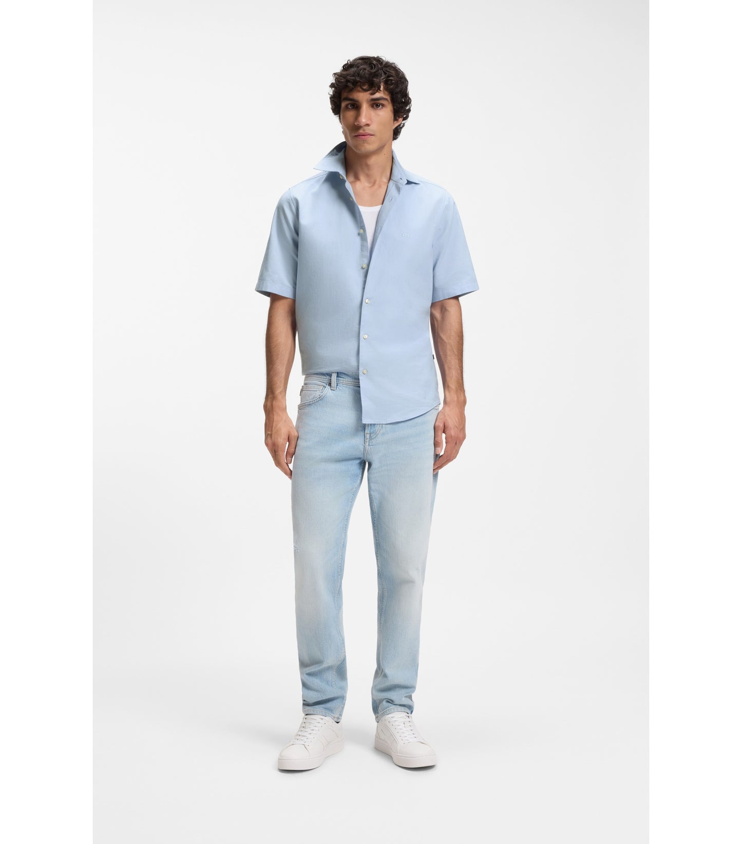 Regular-fit shirt in soft-washed Oxford cotton