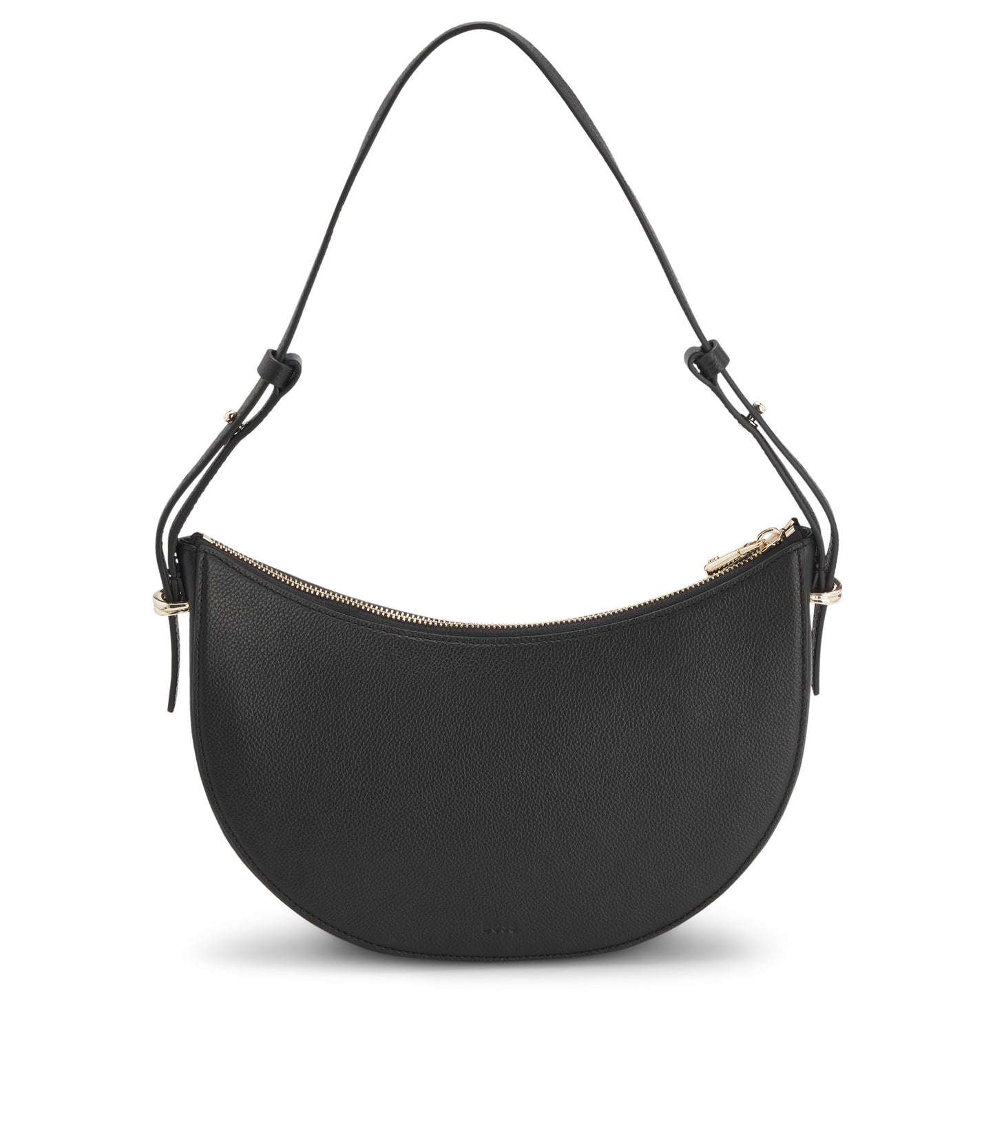 Leather shoulder bag with Double B monogram