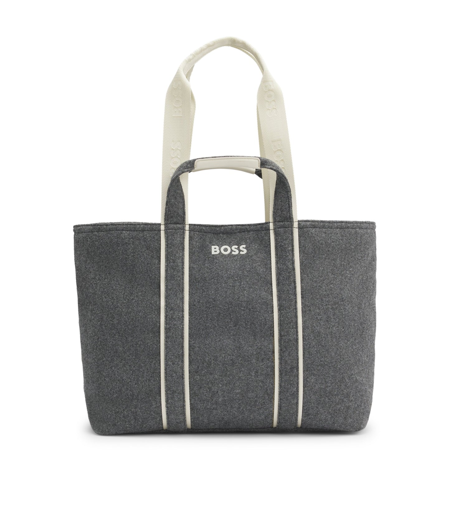 Fabric tote bag with contrast logo