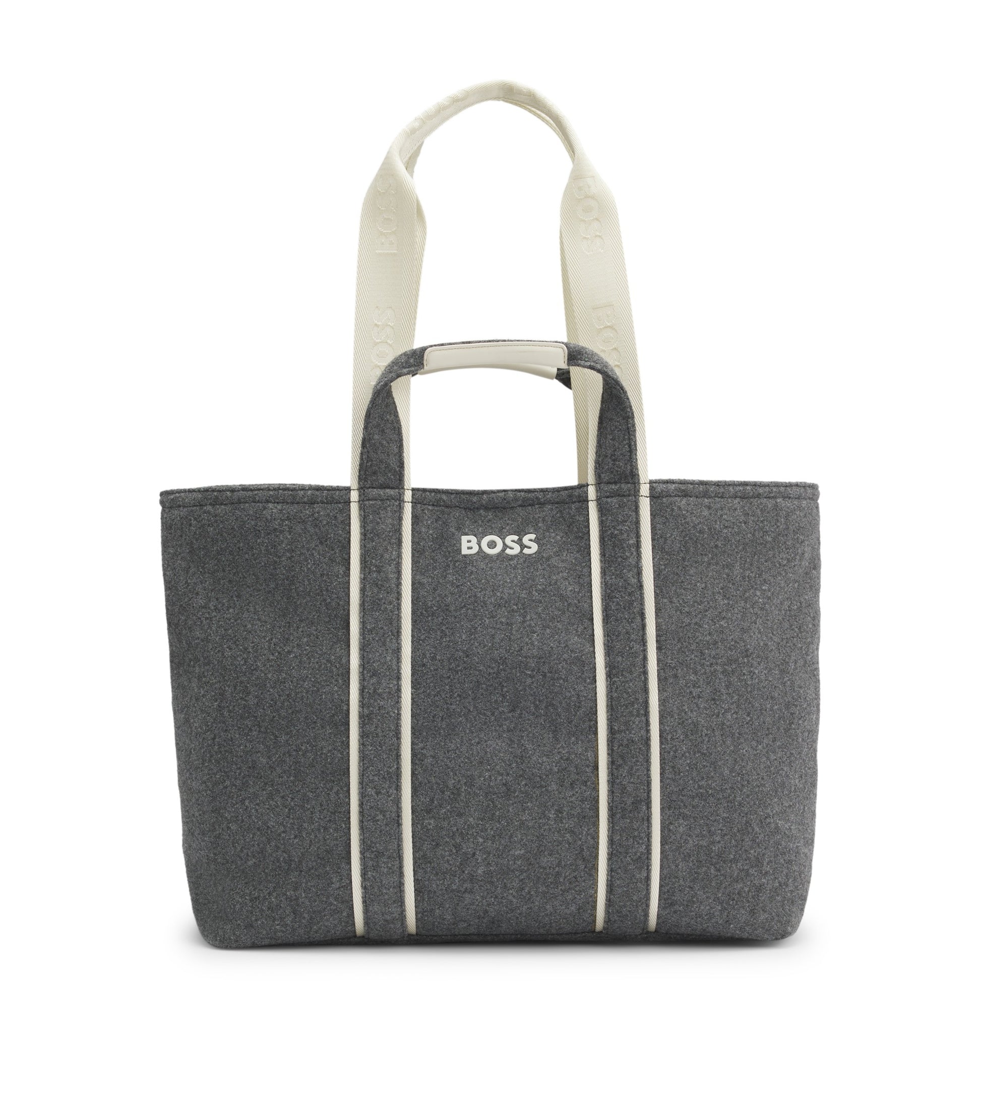 Fabric tote bag with contrast logo
