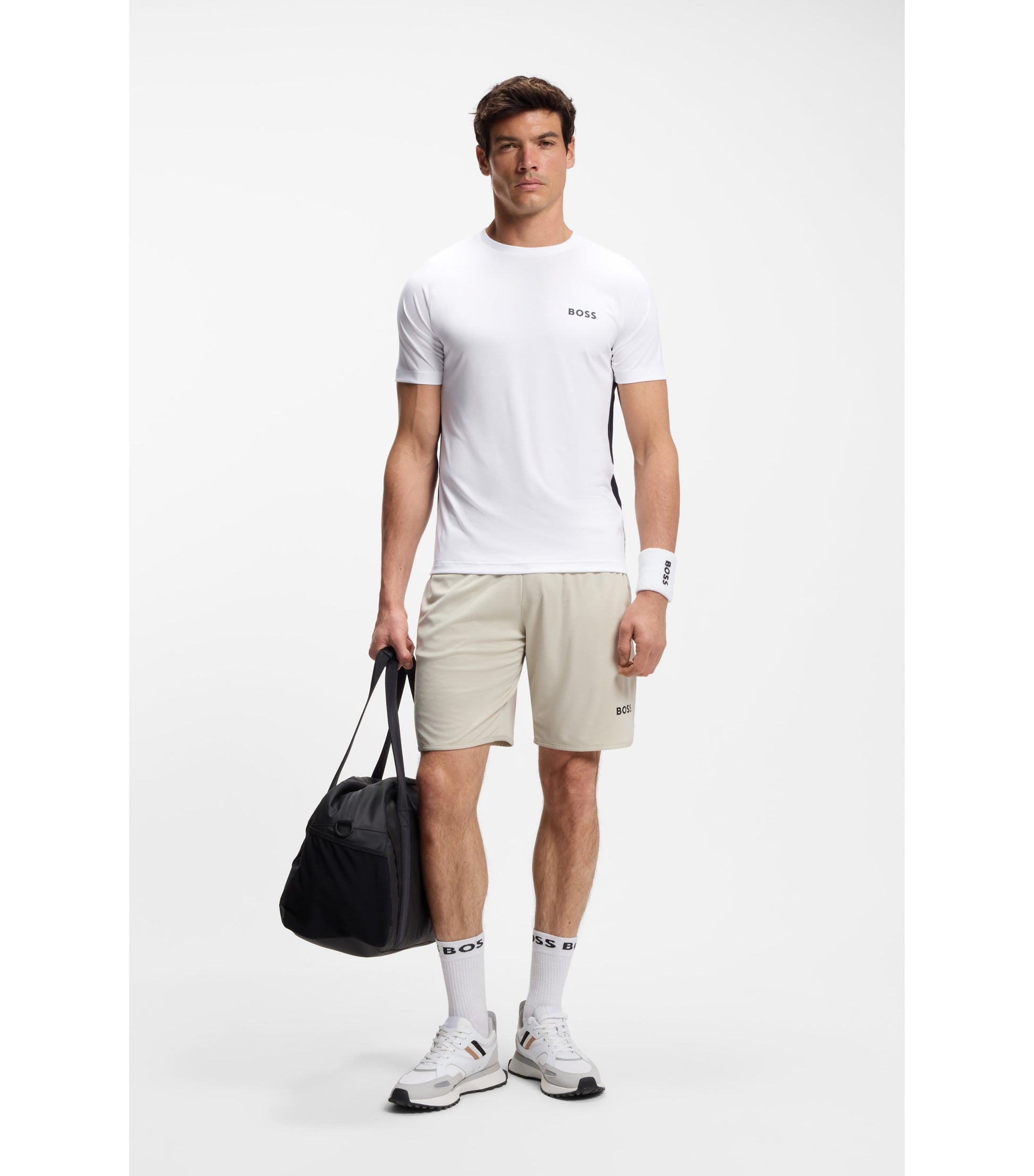 Slim-fit T-shirt in four-way stretch fabric