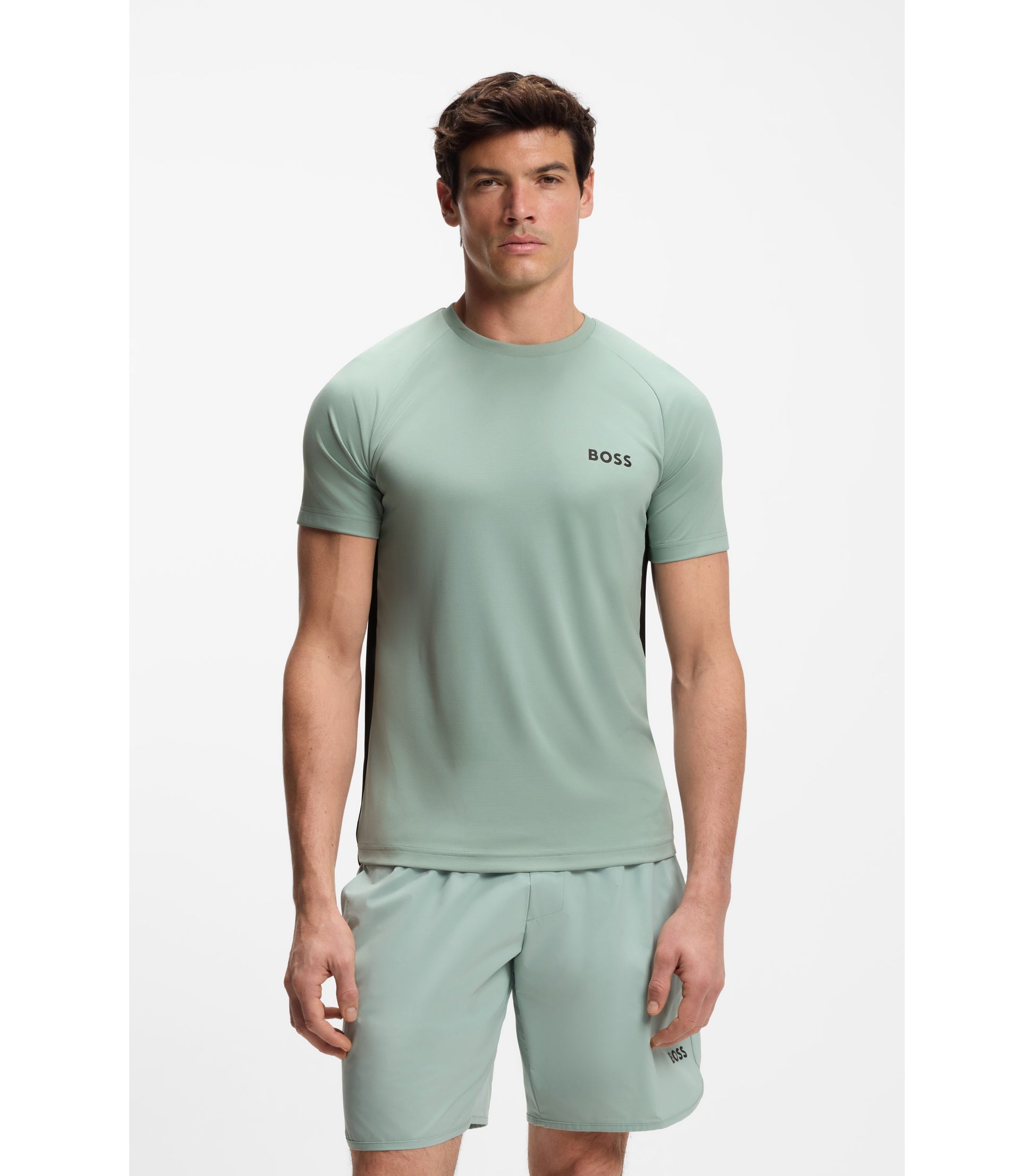 Slim-fit T-shirt in four-way stretch fabric