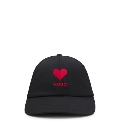 Stretch-twill cap with embroidered logo