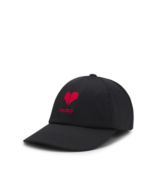 Stretch-twill cap with embroidered logo
