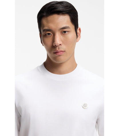 Cotton T-shirt with Double-B-monogram badge
